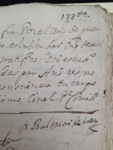 Image 8. Renumbering of folios in the Inquisition files of the national archive of Mexico, in AGN, Inquisición 435 (taken by the author in 2015).